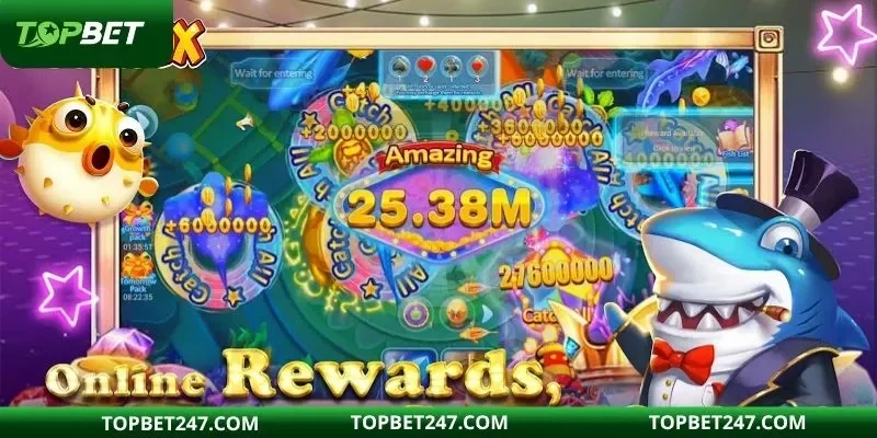 Game bắn cá có hiệu ứng bắt mắt, thiết kế sắc nét 